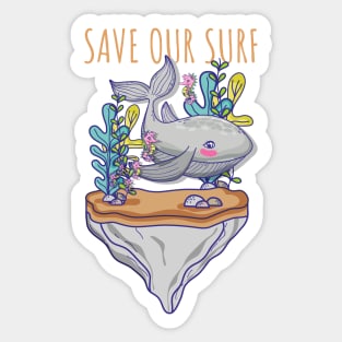 Save The Surf Sticker